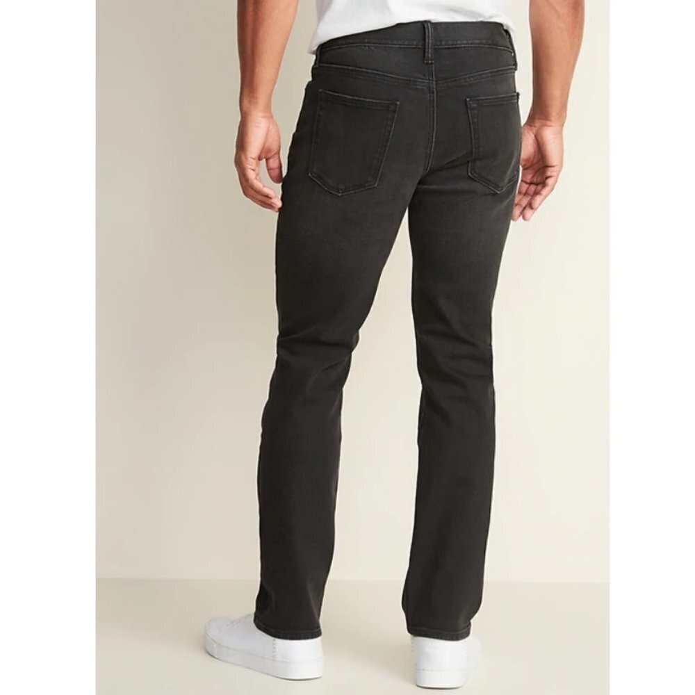 Old Navy Built-In Flex Straight Black Jeans NWT - Picture 2 of 10